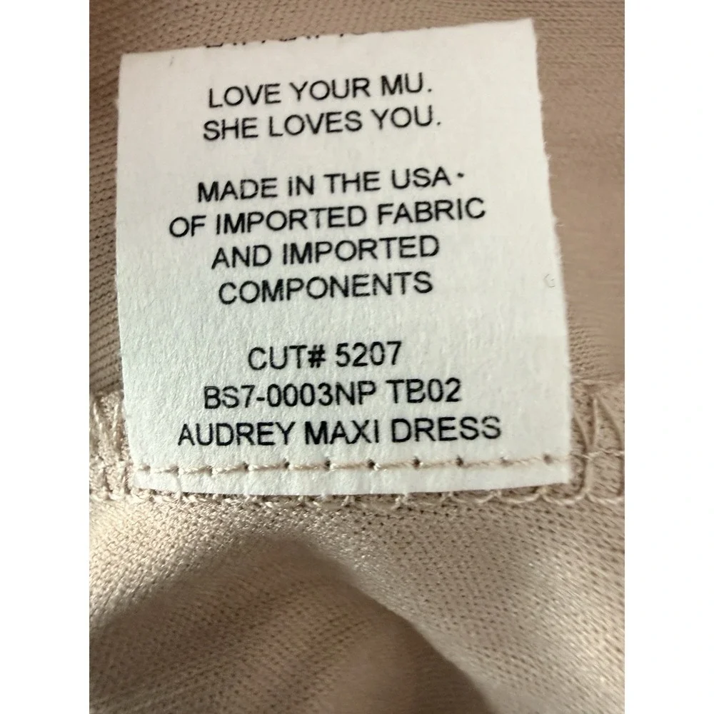 Show Me Your MuMu Maxi Dress M AUDREY Blush Floral‎ Ruffle Wrap Front Chiffon